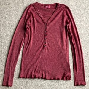 Michael Stars thermal henley top